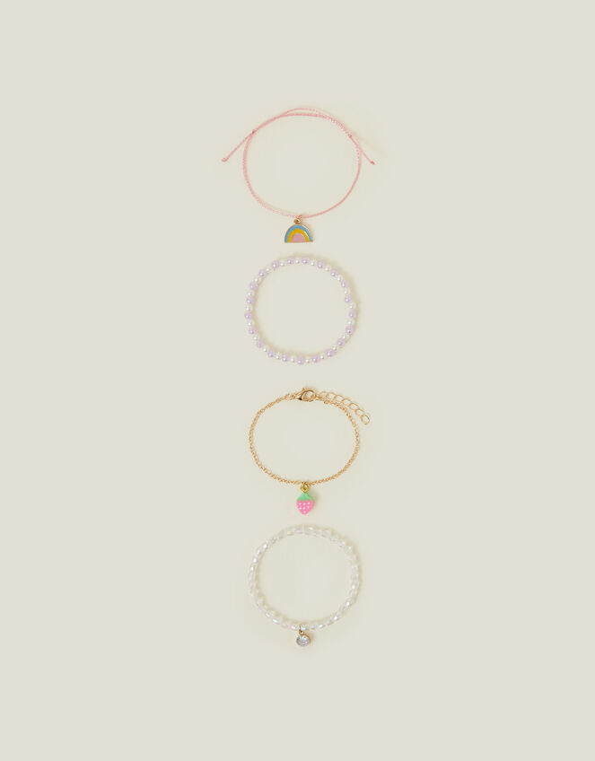 4-Pack Girls Spring Friendship Bracelets, , large