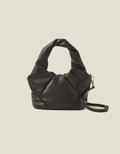 Mini Puff Handheld Bag, Black (BLACK), large