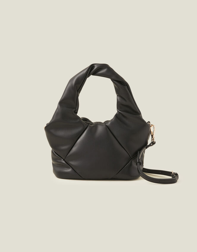 Mini Puff Handheld Bag, Black (BLACK), large