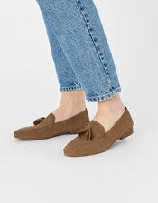 Suede Loafers, Tan (TAN), large