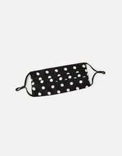Polka Dot Face Covering in Pure Silk, , large