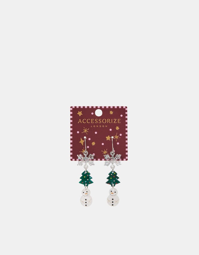 Christmas Triple Drop Earrings, , large