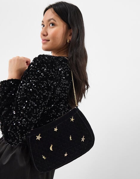 Celestial Charm Velvet Bag, , large