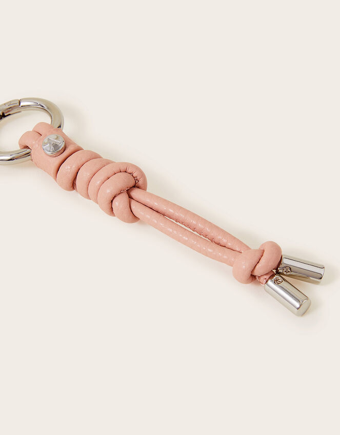 Knotted Keyring, Pink (PINK), large