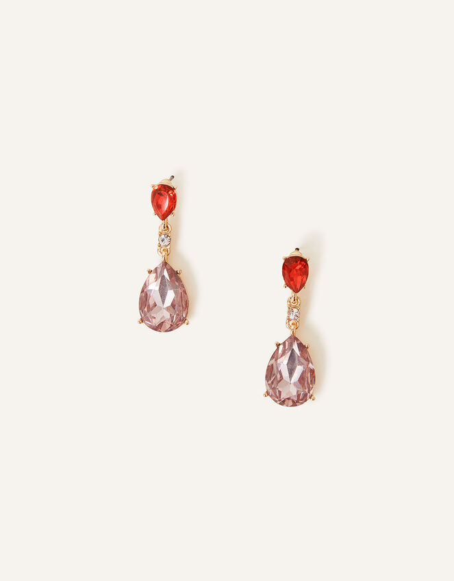 Teardrop Large Gem Drop Earrings, , large