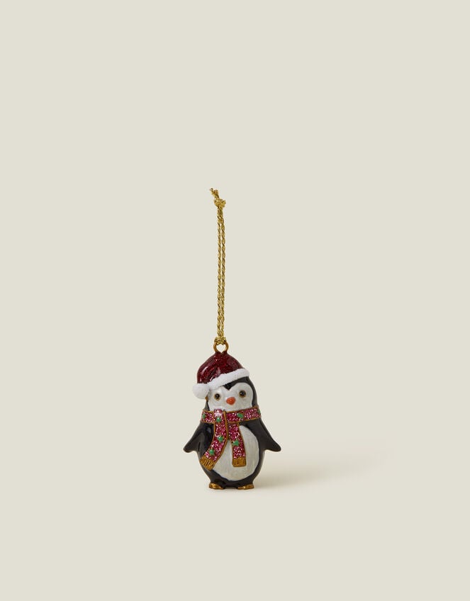 Penguin Santa Christmas Tree Decoration, , large