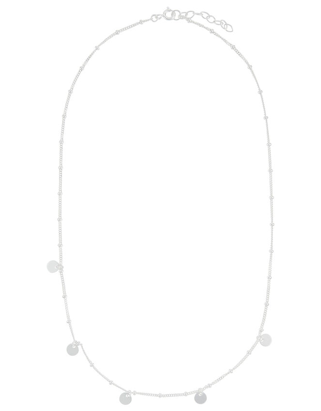 Sterling Silver Bobble Chain Necklace, , large