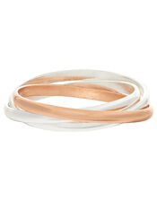 Sterling Silver and Rose Gold-Plated Russian Wedding Band, Metalic (METALLICS), large