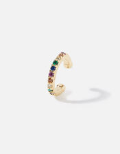 14ct Gold-Plated Rainbow Ear Cuff, , large