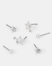 3-Pack Shooting Star Stud Earrings, , large