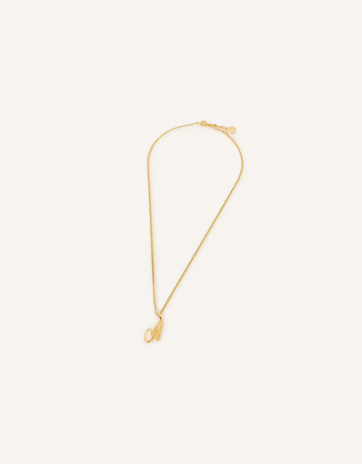 Initial best sale necklace script