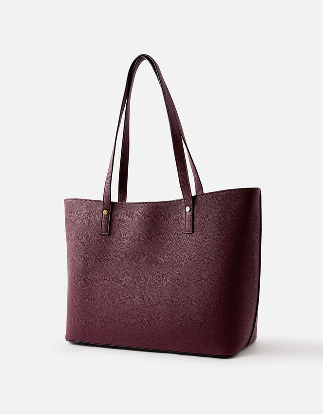 Eleanor Tote Bag, Red (BURGUNDY), large