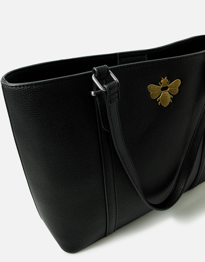 Britney Bee Tote Bag, Black (BLACK), large