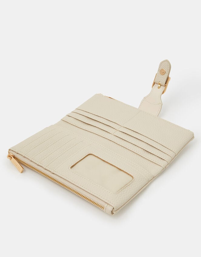 Faux Leather Buckle Purse, , large