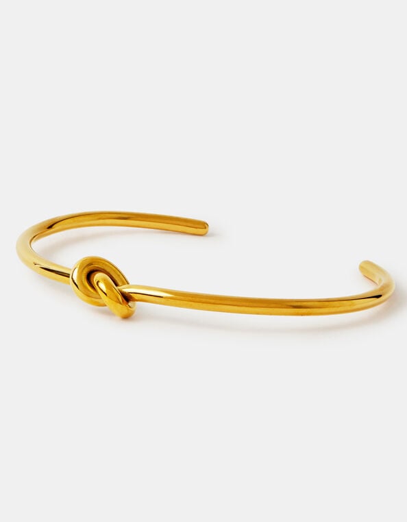 Stainless Steel Knot Bangle Bracelet, , large