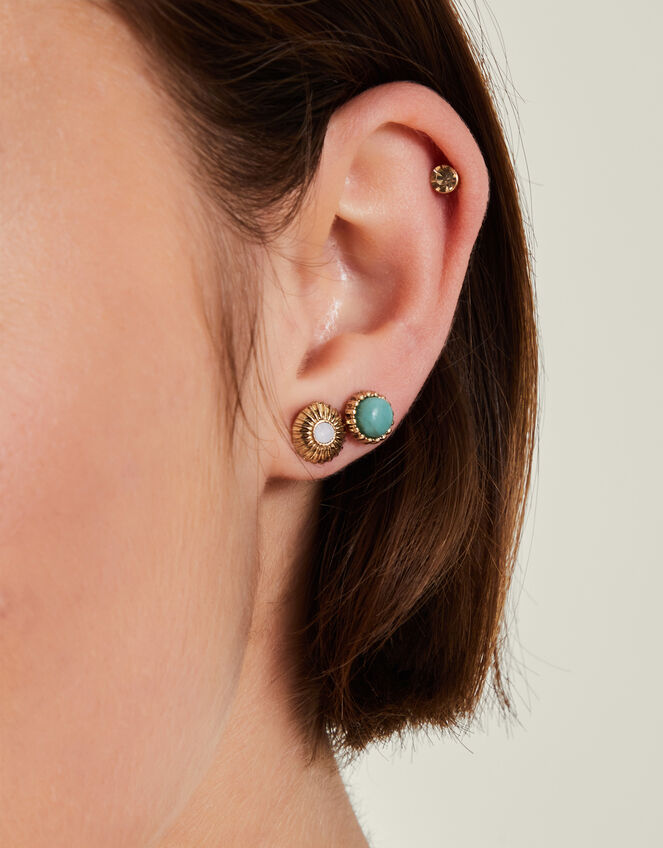 5-Pack Elephant Stud Earrings, , large