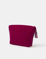 Large Christmas Embellished Velvet Pouch, , large