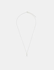 Sterling Silver Key Pendant Necklace, , large