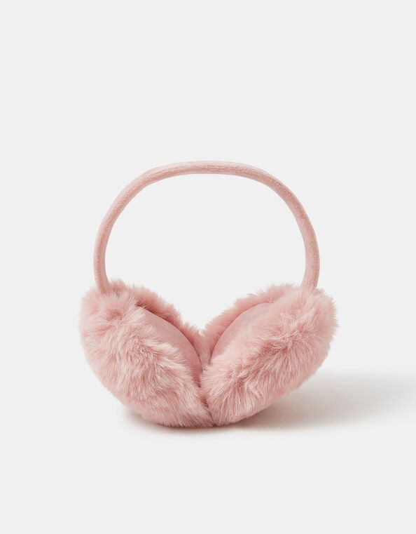 Faux Fur Earmuffs, Pink (PINK), large