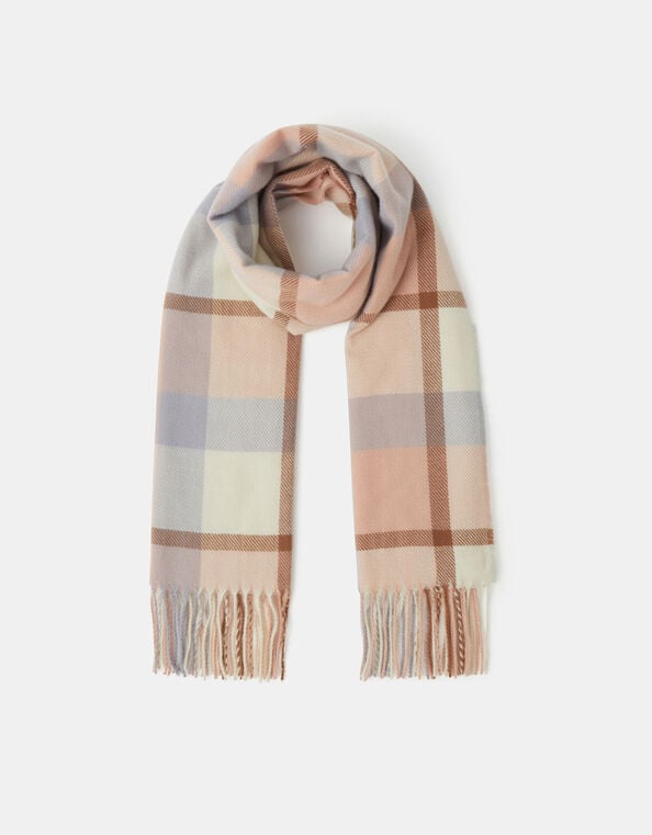 Check Print Blanket Scarf, , large