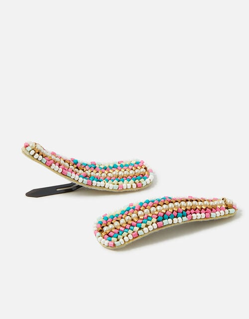 Shoreline Beaded Hair Clips Twinset, , large