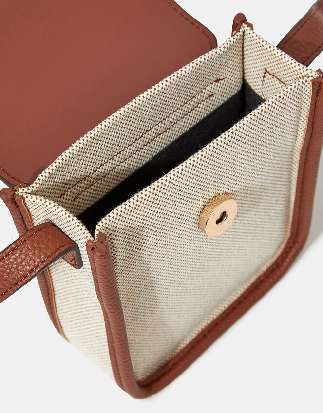 Woven Canvas Phone Bag, , large