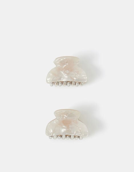 2-Pack Mini Pearlescent Resin Claw Clips, , large