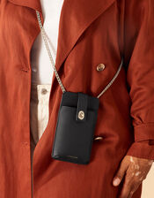 Chain Phone Bag, Black (BLACK), large