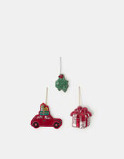 3-Pack Beaded Christmas Tree Decorations, , large