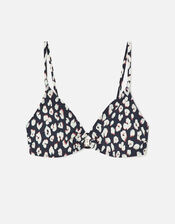 Animal Ring Bikini Crop Top, Black (BLACK WHITE), large