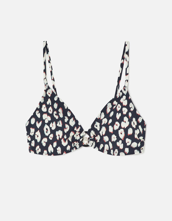 Animal Ring Bikini Crop Top, Black (BLACK WHITE), large