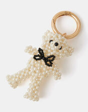Beaded Bear Bag Charm, , large