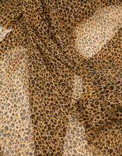 Leopard Print Scarf, , large