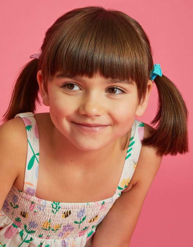 12-Pack Girls Mini Tie Hair Bands, , large