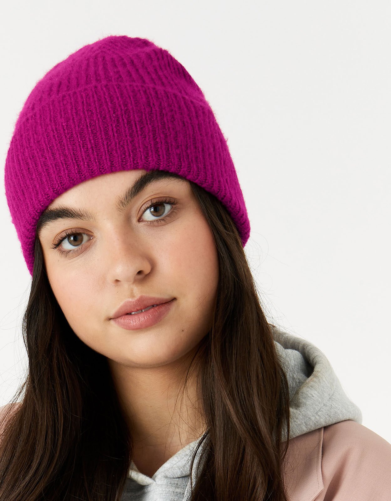 pink beanie hat