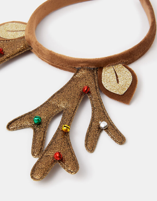 Glitter Reindeer Antlers Headband, , large