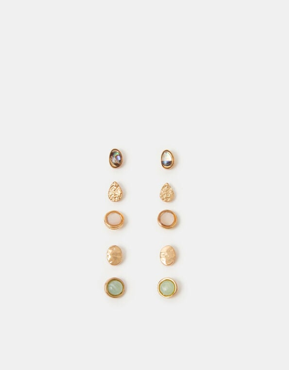 5-Pack Mixed Stone Studs, , large