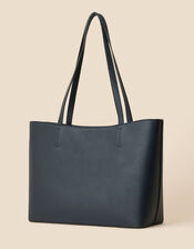 Floral Embroidered Tote Bag, , large