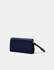 Fold Over Clutch Bag, Blue (NAVY), large