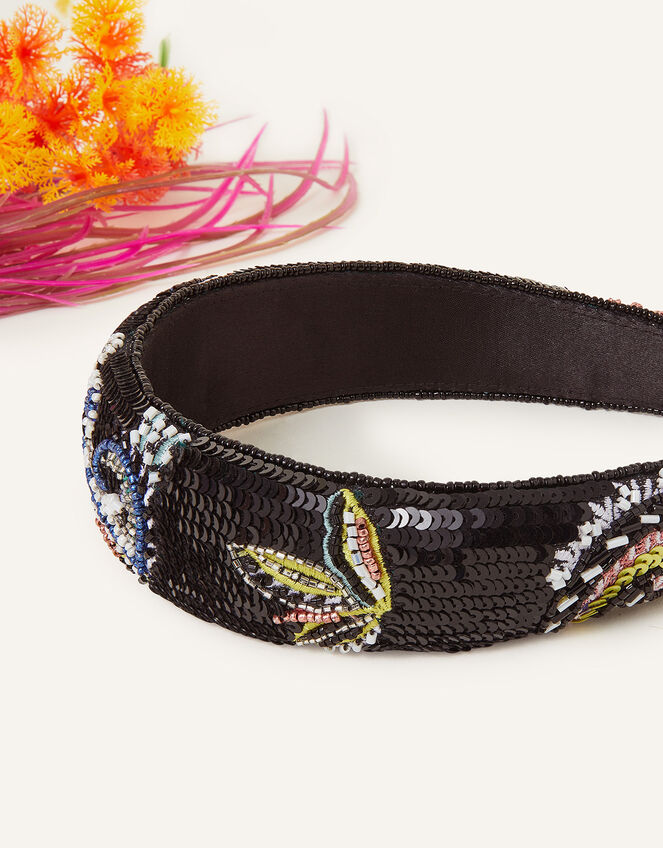 Embellished Paisley Headband, , large