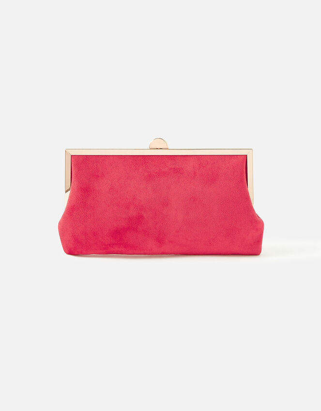 Suedette Clip Frame Bag, , large
