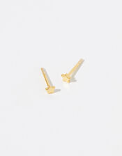 Gold Vermeil Star Stud Earrings, , large