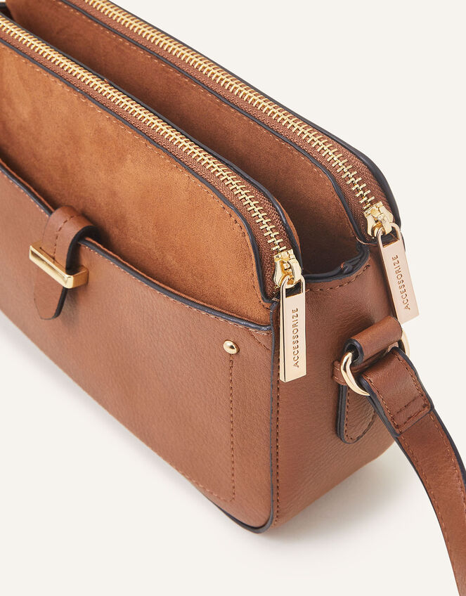 Shelby Cross-Body Bag, Tan (TAN), large