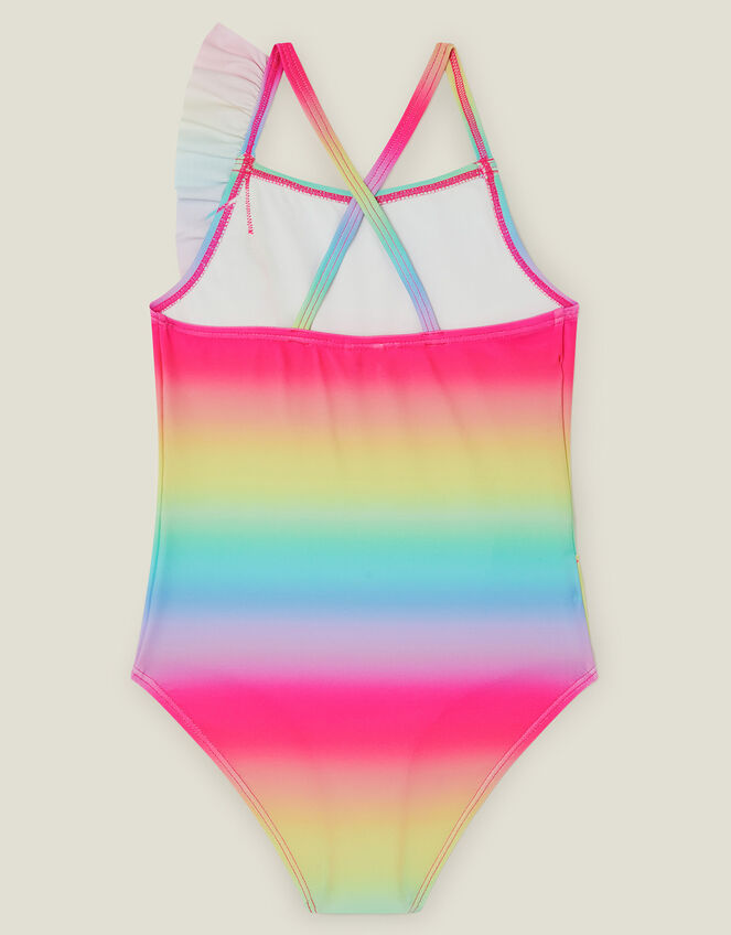 Girls Ombre Swimsuit, Multi (PASTEL MULTI), large