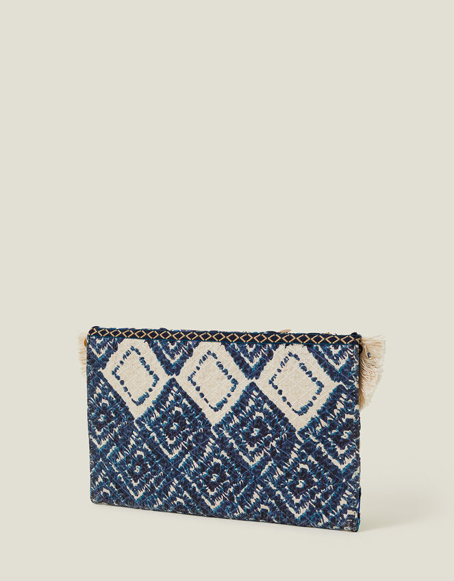 Mirror Tassel Clutch Bag, , large