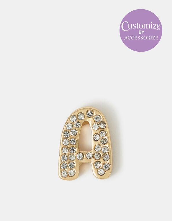 Diamant&eacute; Initial 3D Tech Sticker, Gold (GOLD), large