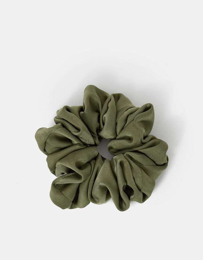 Oversized Satin Hair Scrunchie, , large