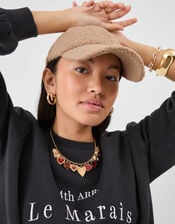 Faux Shearling Baseball Cap, , large