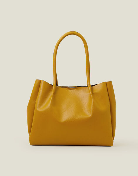 Soft Shoulder Bag, Yellow (OCHRE), large