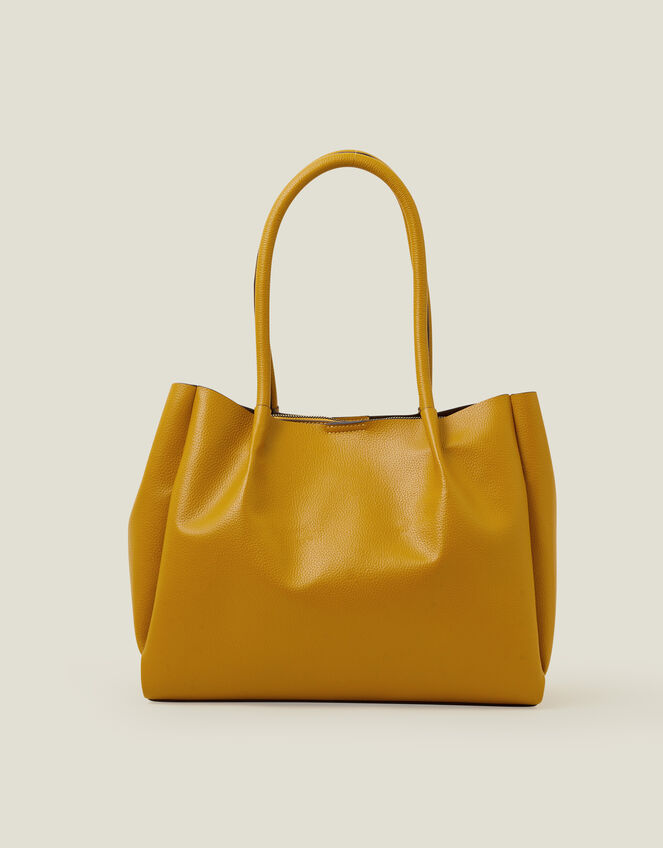 Soft Shoulder Bag, Yellow (OCHRE), large